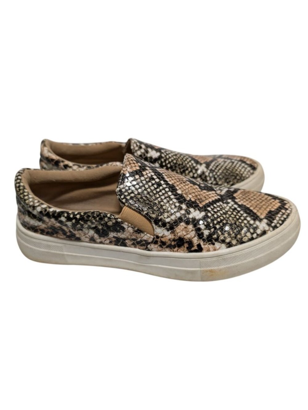 Matisse Snake Print Slip On Platform Sneakers Chunky Animal Shoes Womens Size 7